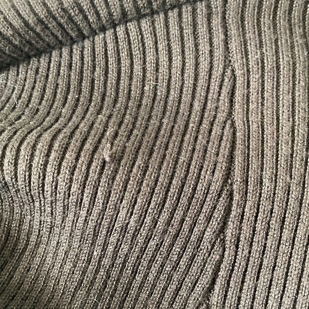JM Collection Dark Chocolate Open-Front Ribbed Cardigan - Picture 9 of 11